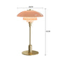 Danish Designer Pink Glass Table Lamp Nordic Modern High-end Reading LED Desk Light Living Room Bedroom Study Bedside Lamp