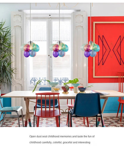 Gross glass bubble Pendant lamp bedroom kitchen island light