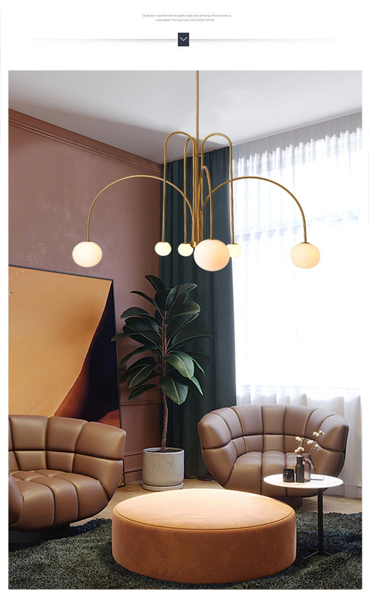 Nordic Minimalist Pendant Light Living Room Restaurant Lamp
