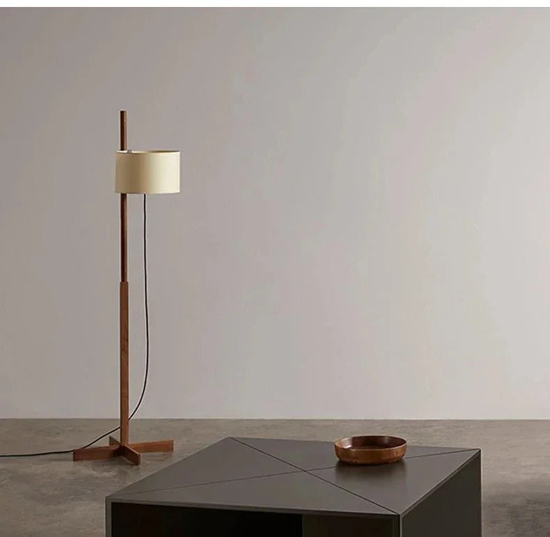 Japanese Fabric Liftable adjustable floor lamp reading floor lamp