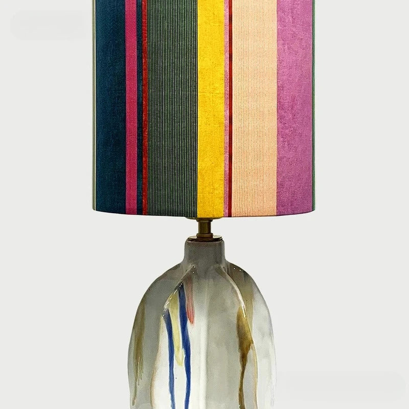 New Modern Color Blocking Art Carambola Ceramics LED Table Lamp Romantic Home Lighting Decoration Bedroom Study Desk Lights