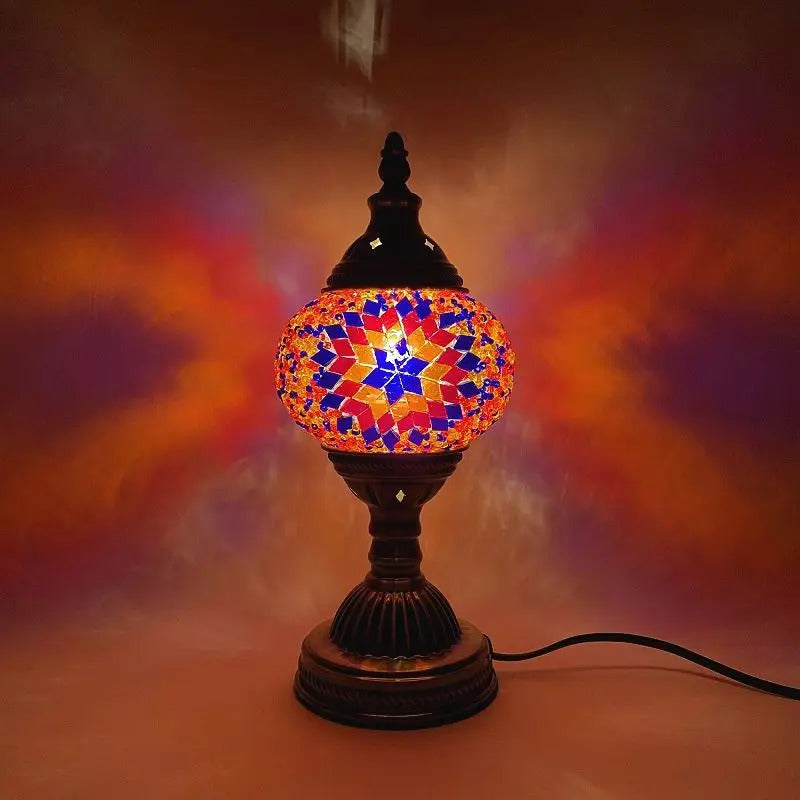 Turkish mosaic glass Table Lamp home bedside table lamp