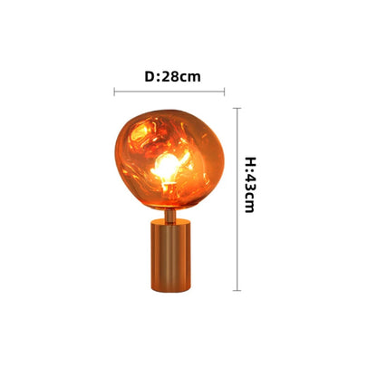 Modern Lava Lampshade LED Table Lamp Bedroom Living Room Restaurant Ambient Desk Lamp Creative Home Decoration Gifts Night Light
