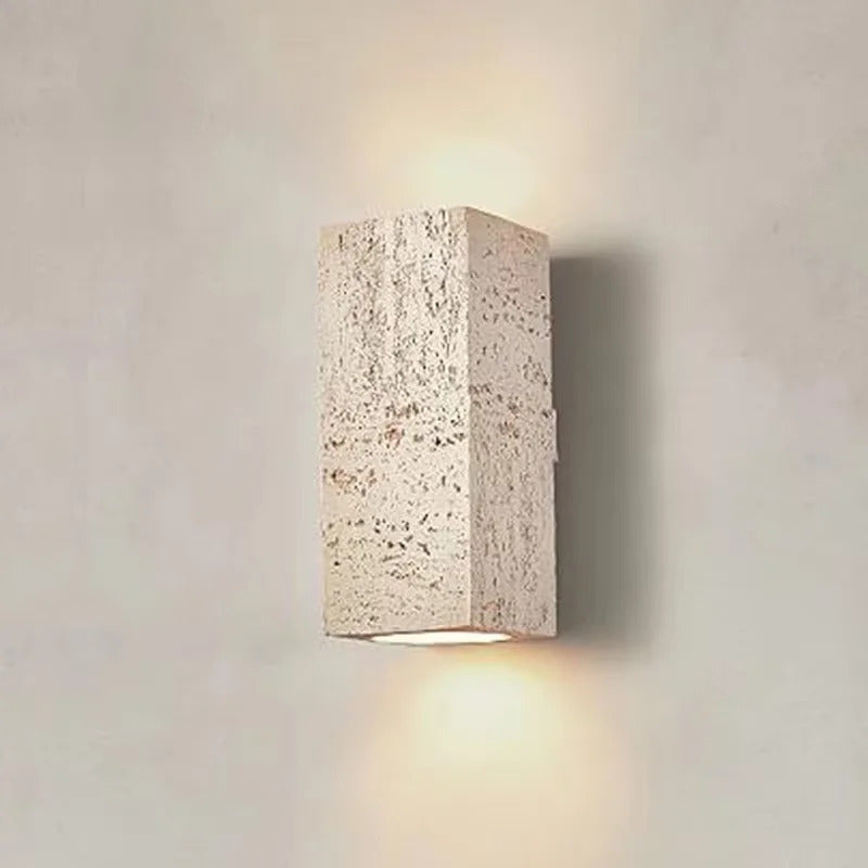 Nordic cave stone wall lamp Square outdoor Wall Lamp Cement Sconce Light LED