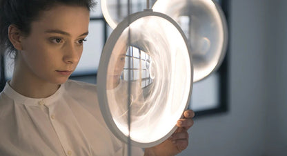 Yuji Okitsu Chandelier LED Round clear glass light replica designer furniture lighting lamp