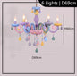 European Children rainbow chandelier Bedroom Princess room kawaii light