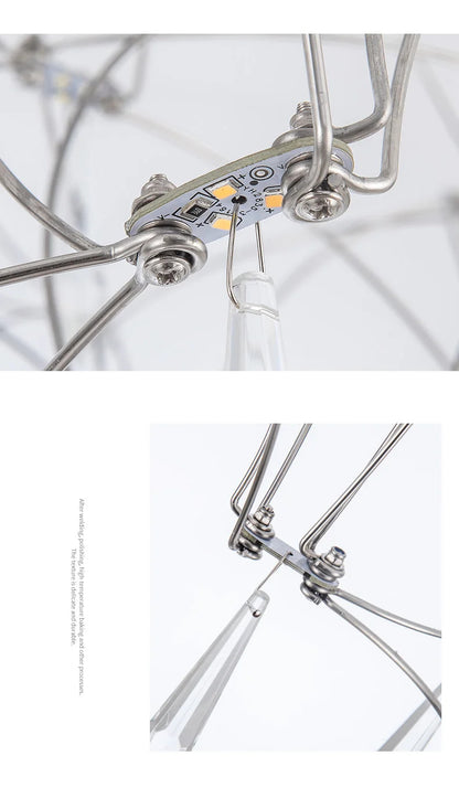 Modern Restaurant Strip Chandelier Luxury Lobby Front Desk Hanging Lamp