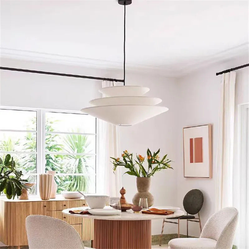 Gull Pendant Light Creative Umbrella Fabric Pendant Lamp