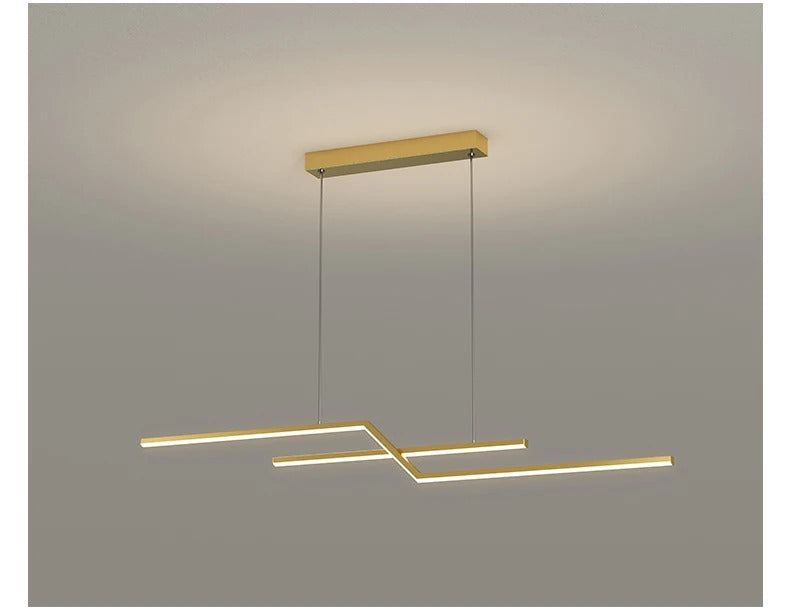 Modern geometric pendant light Led Home suspension metal