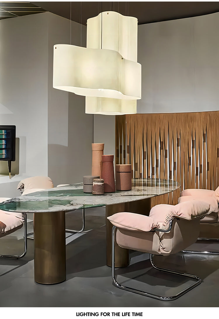 Nuvola Cloud Pendant Lamp Creative LED Fabric Hanging Chandelier