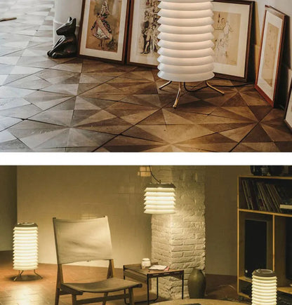 Maija Table Lamp medieval style Nordic design lamp replica living room retro pleated floor lamp study white bedside table light