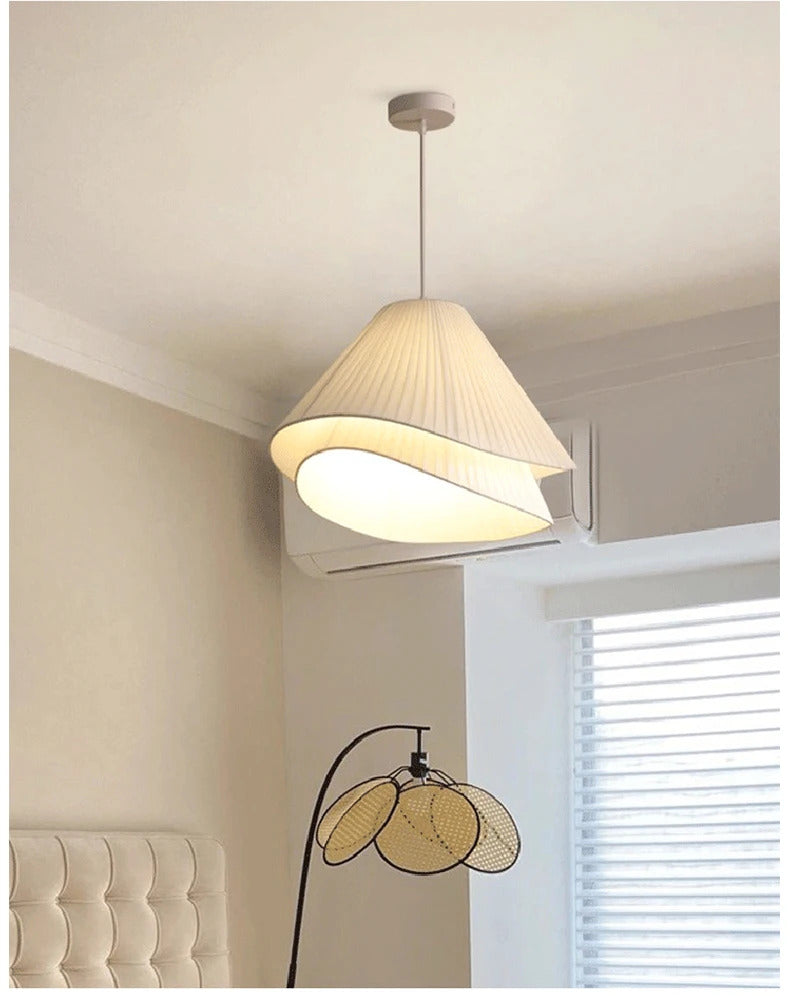 Lia Pendant lamp Nordic white fabric pendant light