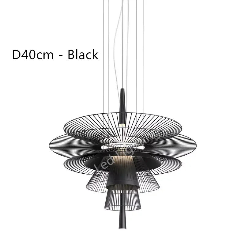 Vintage Gravity Origin Chandelier Luxury Metal lustre suspension black amd gold light for Living Dining Room kitchen island Lamp