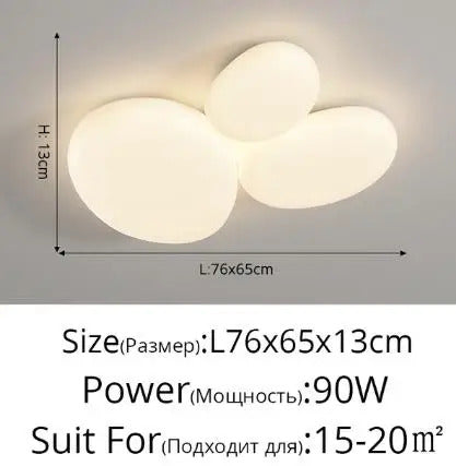 Milky white Ceiling Lamp esthetic room ceiling light fittings