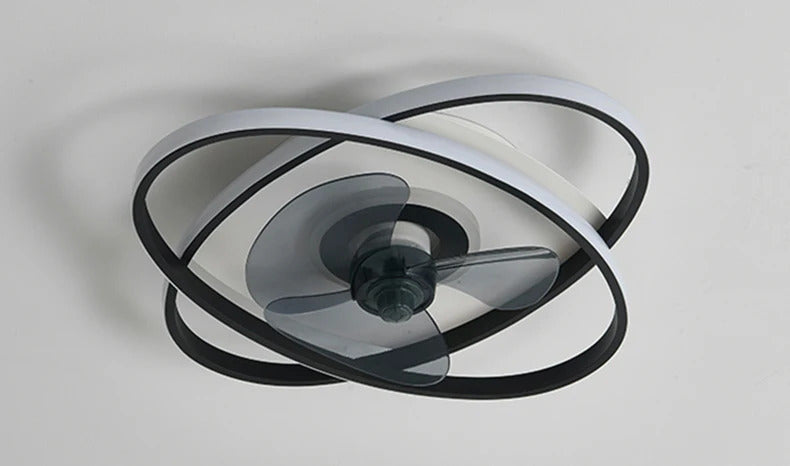 Modern bedroom decor led ceiling fan light lamp dining room remote control lamps