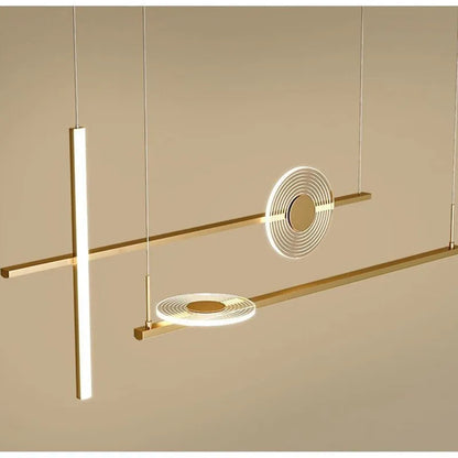 Modern black chandelier Led Nordic design minimalist acrylic lamp