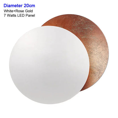 Modern Texture Designer round Wall Lamp Rotatable Black Gold round Sconce light