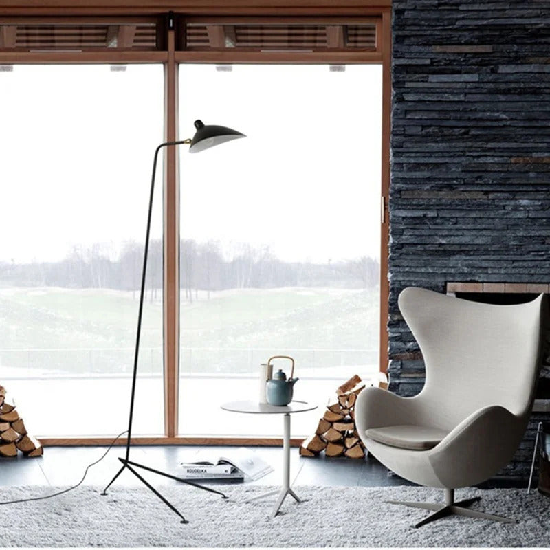Serge Mouille floor lamp designer Living room Tripod Table lamp