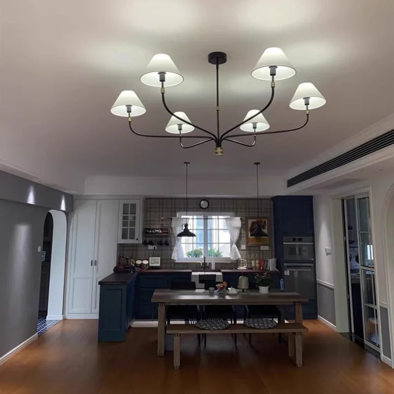 Mid century chandelier Bedroom dining room lighting