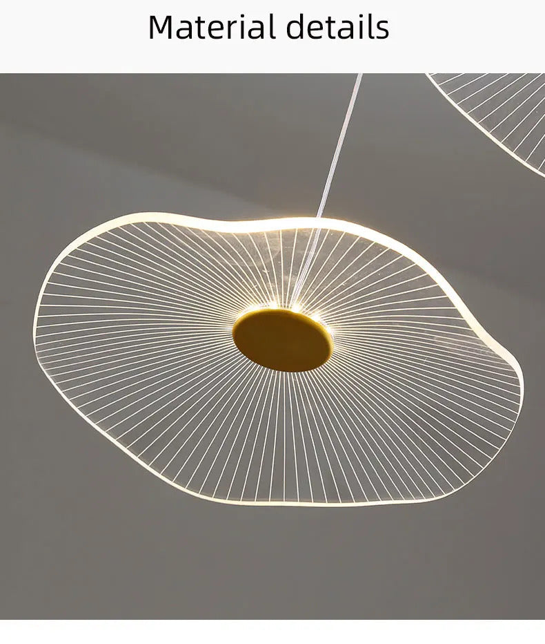 Nordic chandelier Leaf lotus chandelier of petals restaurant creative living room