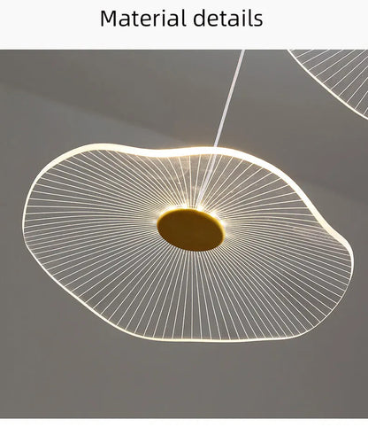 Nordic chandelier Leaf lotus chandelier of petals restaurant creative living room