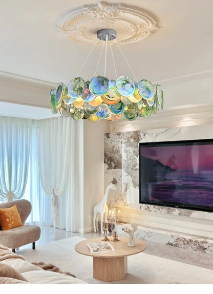 Camisa Murano Glass Chandelier Living Room art deco chandelier