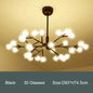 Nordic molecular chandelier G4 bulb ball chandelier