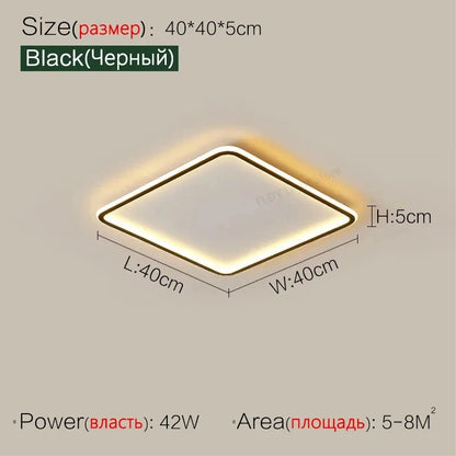 Ultrathin LED Ceiling Lamp Living Room Bedroom Home Decor Lighting Fixture