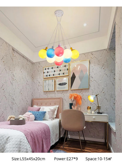 Nordic acrylic chandelier Decoration  Modern balloon lamp Indoor Lighting