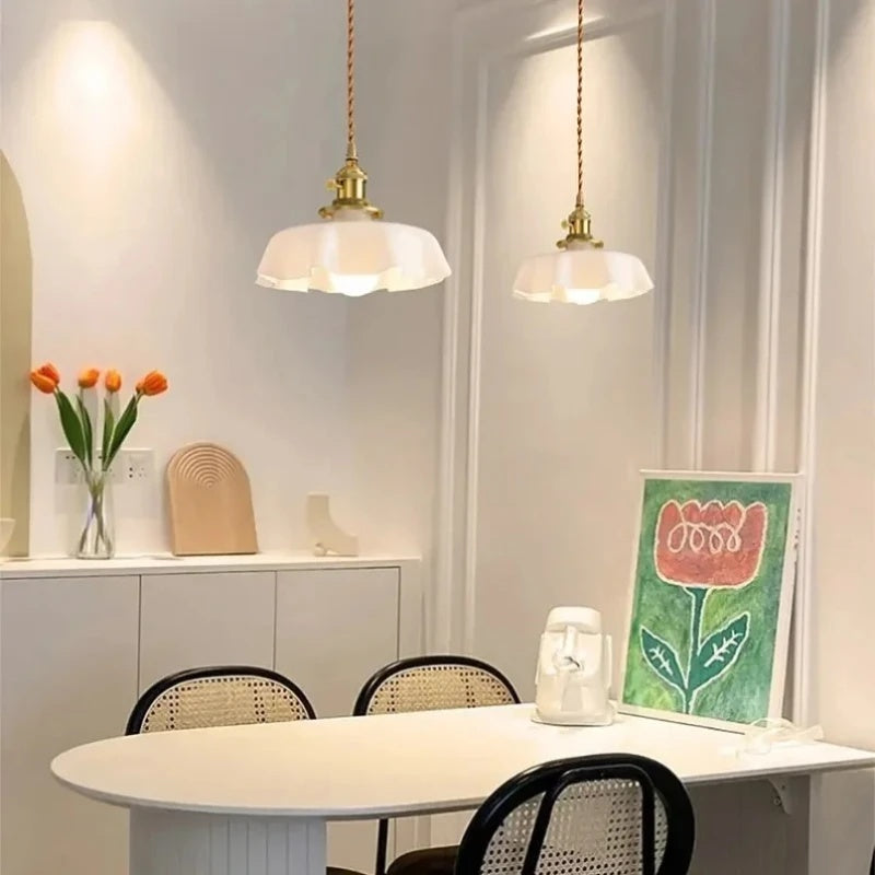 French Flower Pendant Light 