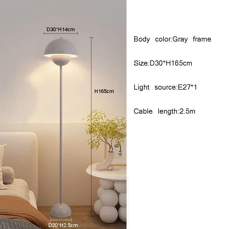 Fiona Floor Lamp Table with E27 Changeable Bulb for Bedroom Living Room