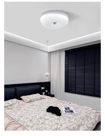 Cream Pudding Ceiling Lamp Bauhaus Glass Light Children's Room Bedroom Ceiling Lamp