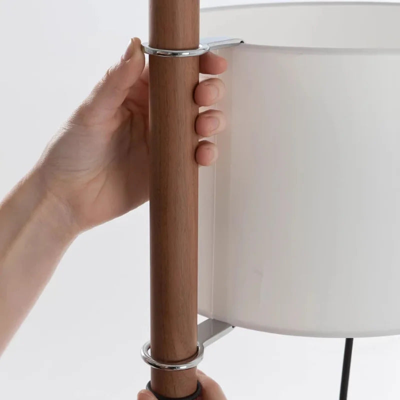 Japanese Fabric Liftable adjustable floor lamp reading floor lamp