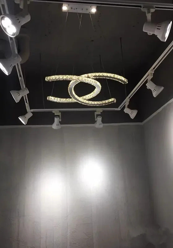 Modern Crystal Chandelier Simple Dining Room Chandelier Home Decoration hanging light fixtures