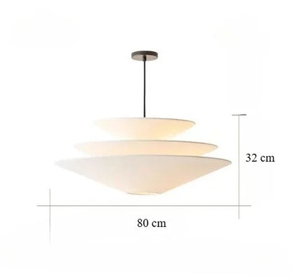 Gull Pendant Light Creative Umbrella Fabric Pendant Lamp