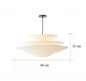 Gull Pendant Light Creative Umbrella Fabric Pendant Lamp