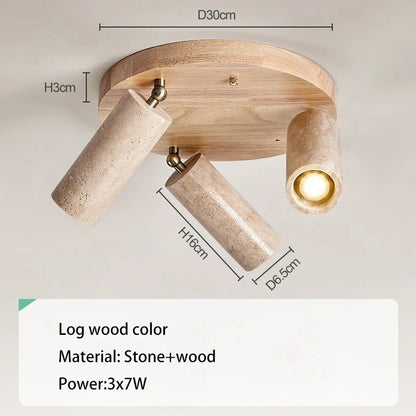 Yellow Travertine ceiling light decoration hallway ceiling light