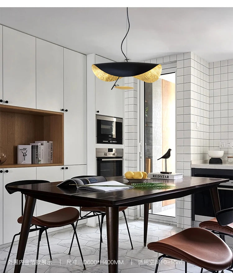 Catellani & Smith Lederam Manta Pendant Lamp Flying Saucer Hat industrial retro replica design lamp white black pendant light