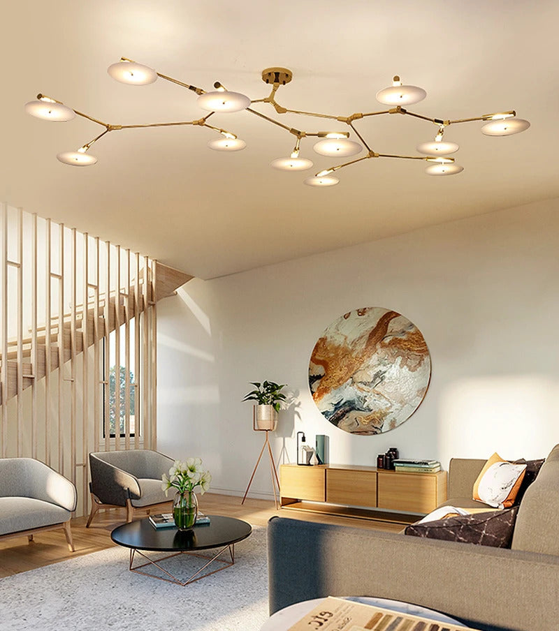 Modern tree branch chandelier luxury decoration Nordic replica lamp