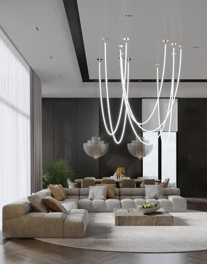Tracer Loop Chandelier design interieur Light