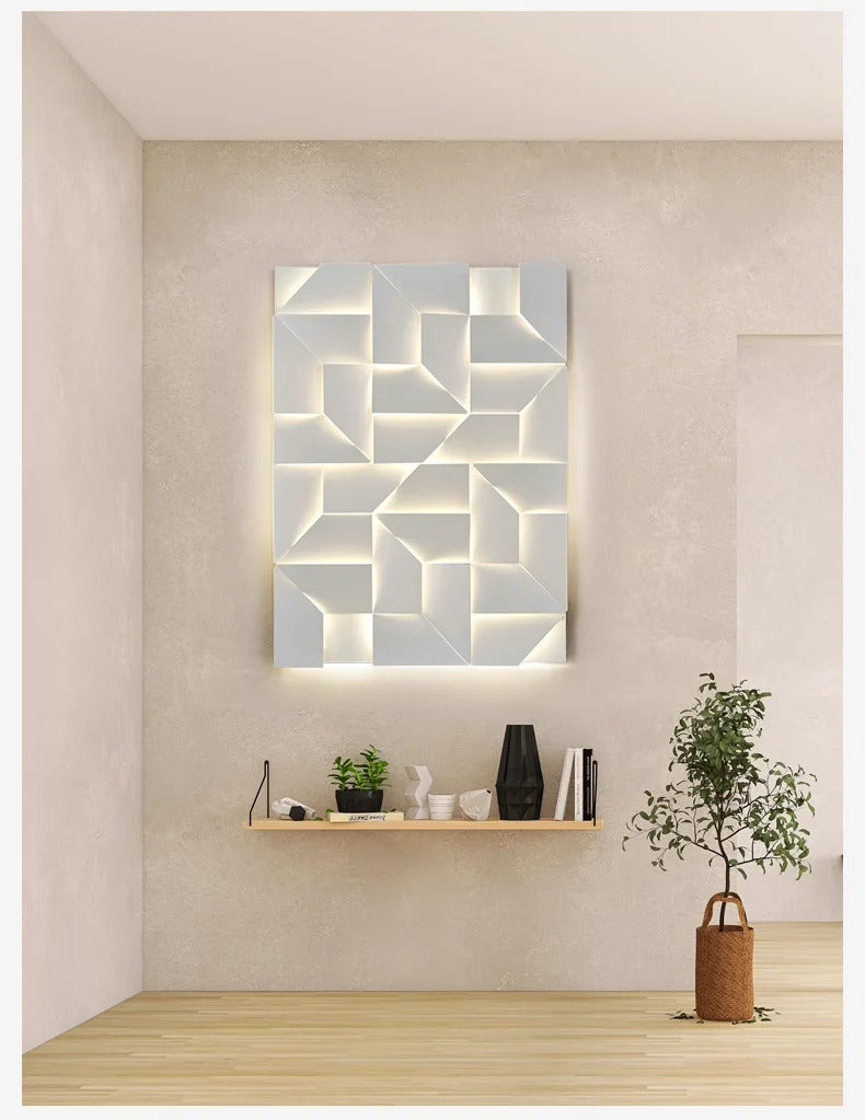 Outdoor Waterproof wall lamp Creativity 3D Model Led Sconce lights Square Wall lighting