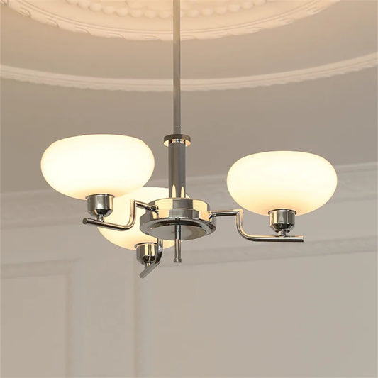 Mid century Bauhaus Chandeliers French Cream Style Pendant Lights