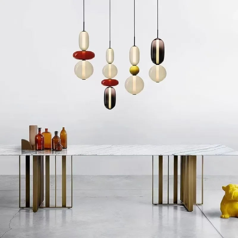 Candied Glass Combo Pendant Light