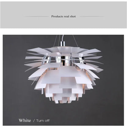Denmark PH Pinecone Pendant Chandelier Aluminum LED Suspension Lamp