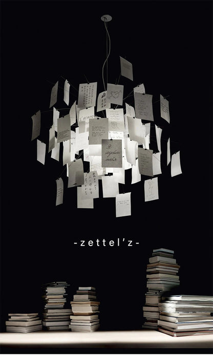 Zettel'z Pendant Light DIY Ingo Maurer Zettel chandelier for Living Room Kitchen Cafe Bar Decoration led Designer Pendant lamp