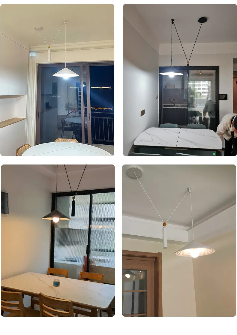 Modern minimalist Linear pendant light Nordic Industrial hanging light