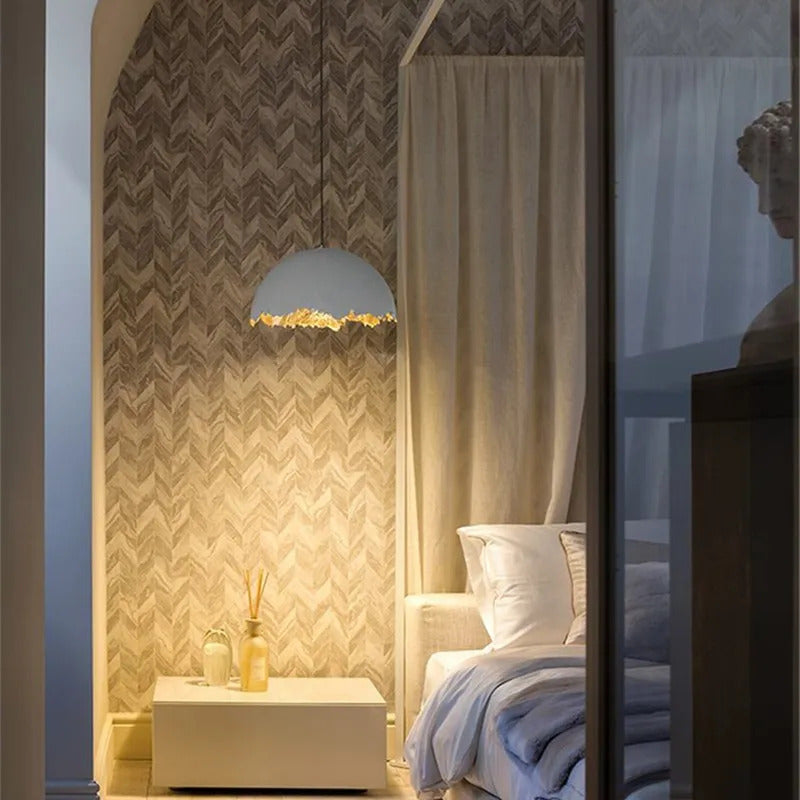 PostKrisi Pendant light Nordic eggshell Round Gold Foil Pendant lamp