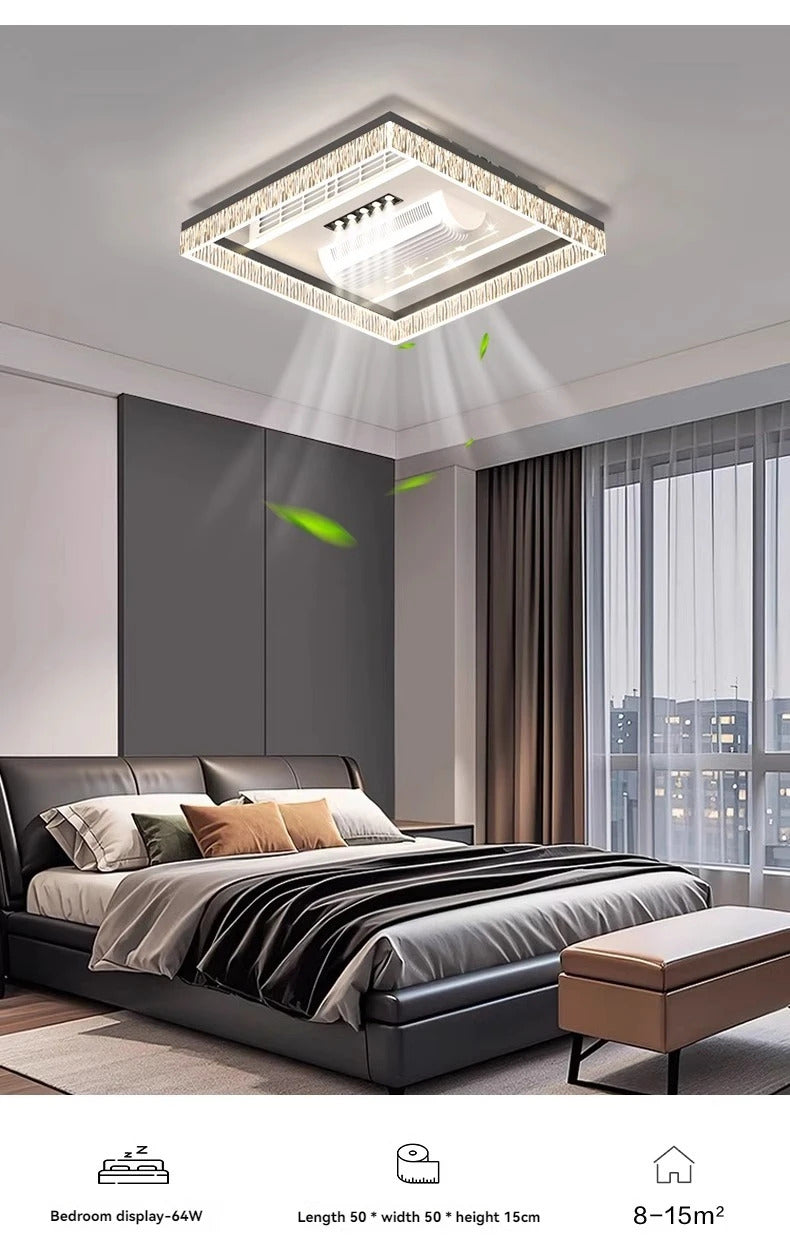 Ceiling Fan Light Invisible Bladeless Ceiling Lamp With Remote Control