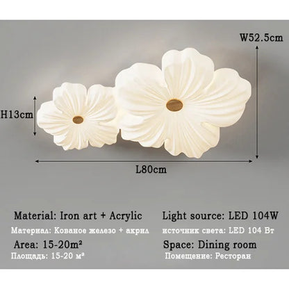 Nordic Flower Shape Ceiling Lights