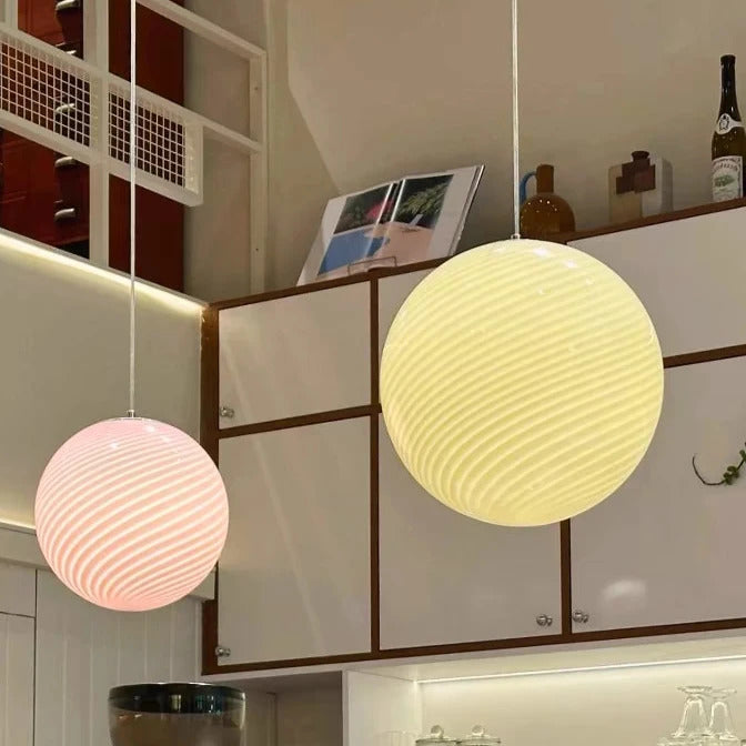 Murano Lollipop Colorful Bubble Creative Glass Pendant Light